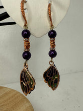 Butterfly Wing Earrings: Multicolored Clay, Beaded Hypoallergenic Jewelry