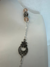 Handmade Polymer Clay Rose Necklace: Victorian Silver Frame