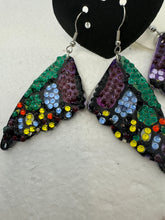 Bling Butterfly Wing Earrings: Diamond Dotted, Hypoallergenic