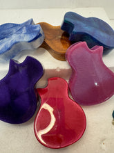 Resin guitar shaped pick holder