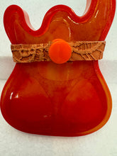 Resin pocket sized guitar pick holder