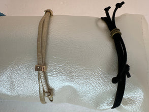 Varied cross bracelets with leather or suede string adjustable bracelets