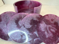 Resin coasters and holder