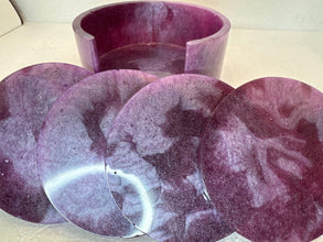 Resin coasters and holder