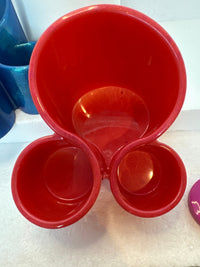 3slot pen pencil and scissor desk holders in resin