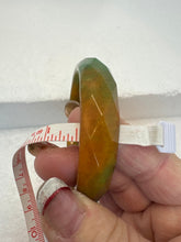 Faceted bangle resin bracelet