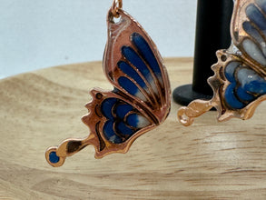 Butterfly Wing Earrings: Multicolored Clay, Beaded Hypoallergenic Jewelry