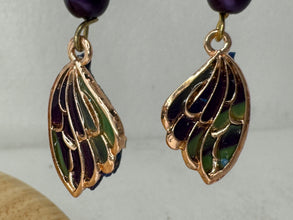 Butterfly Wing Earrings: Multicolored Clay, Beaded Hypoallergenic Jewelry