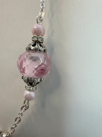 Handmade plumeria clay flower necklace