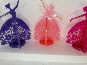 Multiple color dancing maiden jewelry holders
