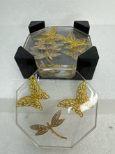 Resin coasters and holder