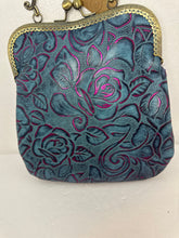 Classy Embossed Leather Victorian Style Handbag With Phone Slot