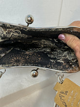 Classy Embossed Leather Victorian Style Handbag With Phone Slot
