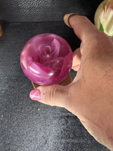 roses displayed in resin
