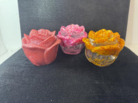 Resin Rose Jewelry Box: Decorative Trinket Holder