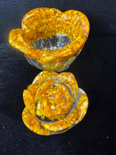 Resin Rose Jewelry Box: Decorative Trinket Holder