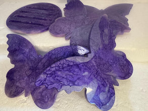 Butterfly Resin Color Pour Coaster Or Hot Pad Set