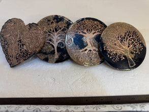 tree of life coaster set in resin