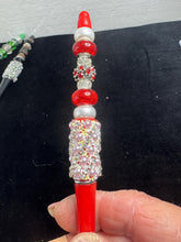 Fancy Beaded Refillable Ballpoint Pens With Black Ink