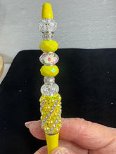 Fancy Beaded Refillable Ballpoint Pens With Black Ink