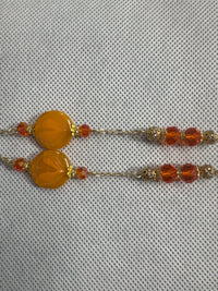 clay filled flower necklace