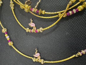 Versatile 3 Way Vertical Jewelry Piece Necklace Bracelet Anklet