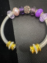 Big Beaded Specialty Silver Rhinestone Metal Bracelet