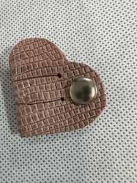 Heart Leather Cord Organizer Snaps Set By Vendor