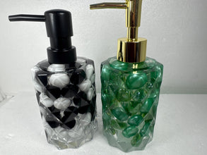 Unique Handcrafted Resin Soap And Lotion Dispenser