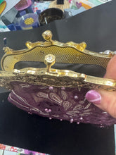 African Beaded Lace Leather Evening Bag