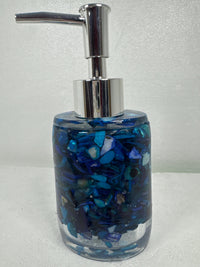Resin soap or lotion dispenser in unique designs