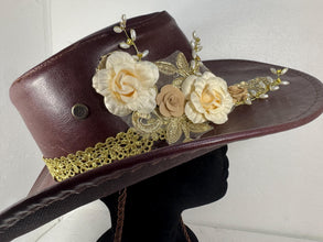 Fancy Custom Cowboy Hats With Lace Flowers And Bows