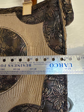 Burbee Creation Unique Snake Print Leather Handbag With Gold Accents