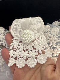 One Of A Kind Burbee Creation Cotton Lace Purse