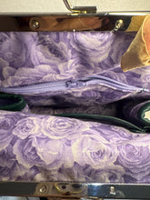 Floral Printed Leather Shoulder Purse