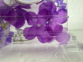 Resin Mantle Clock With Floral Accents
