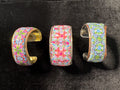 Polymere Clay Kaleidoscope Pattern Adjustable Bracelet