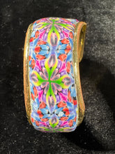 Polymere Clay Kaleidoscope Pattern Adjustable Bracelet
