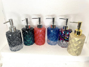 Unique Resin Soap Or Lotion Dispenser With Decor